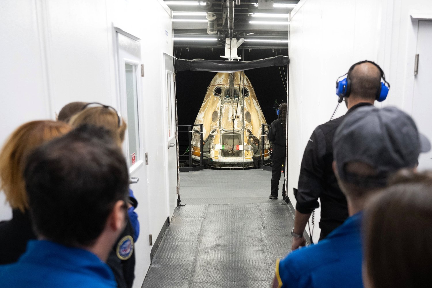 Crew Dragon Atterrissage Spacex