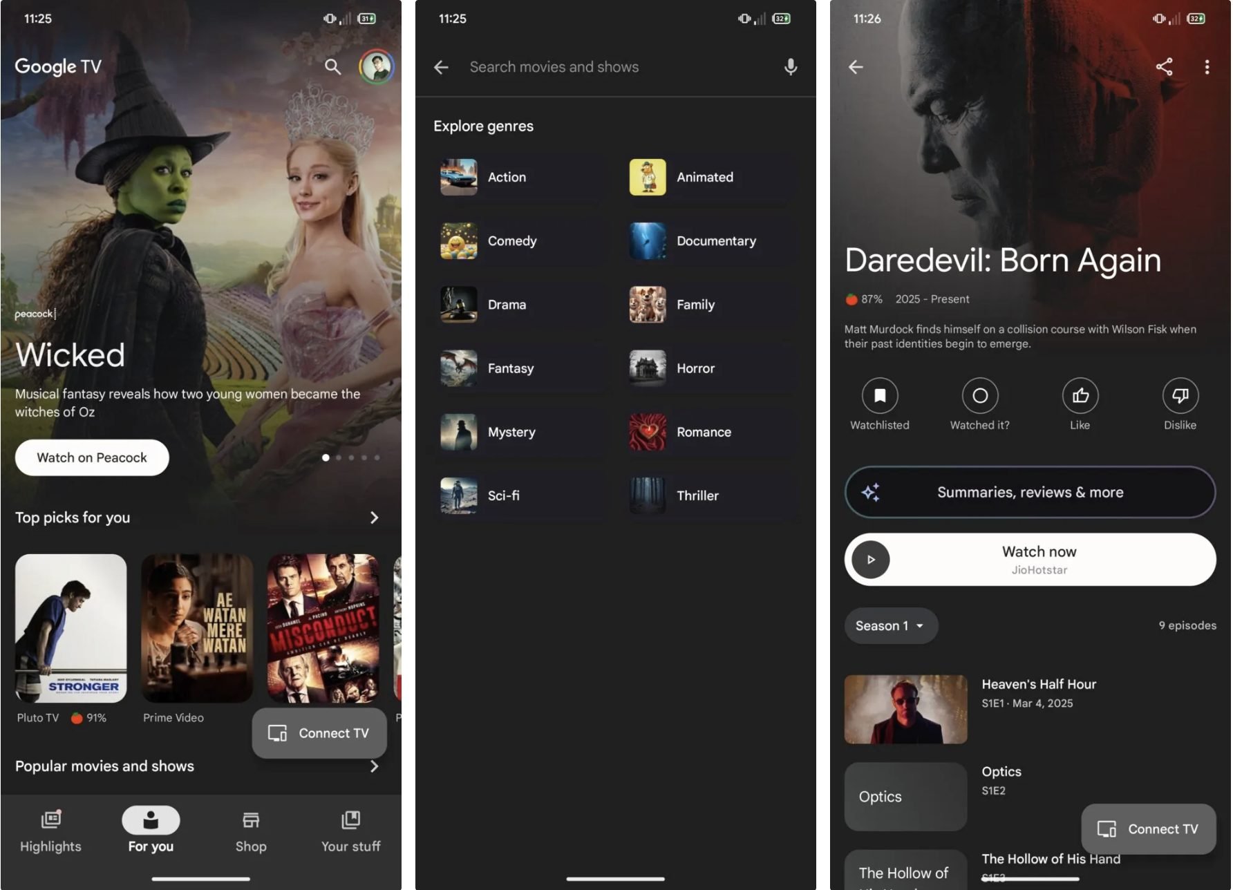 Application Google Tv Interface Actuelle