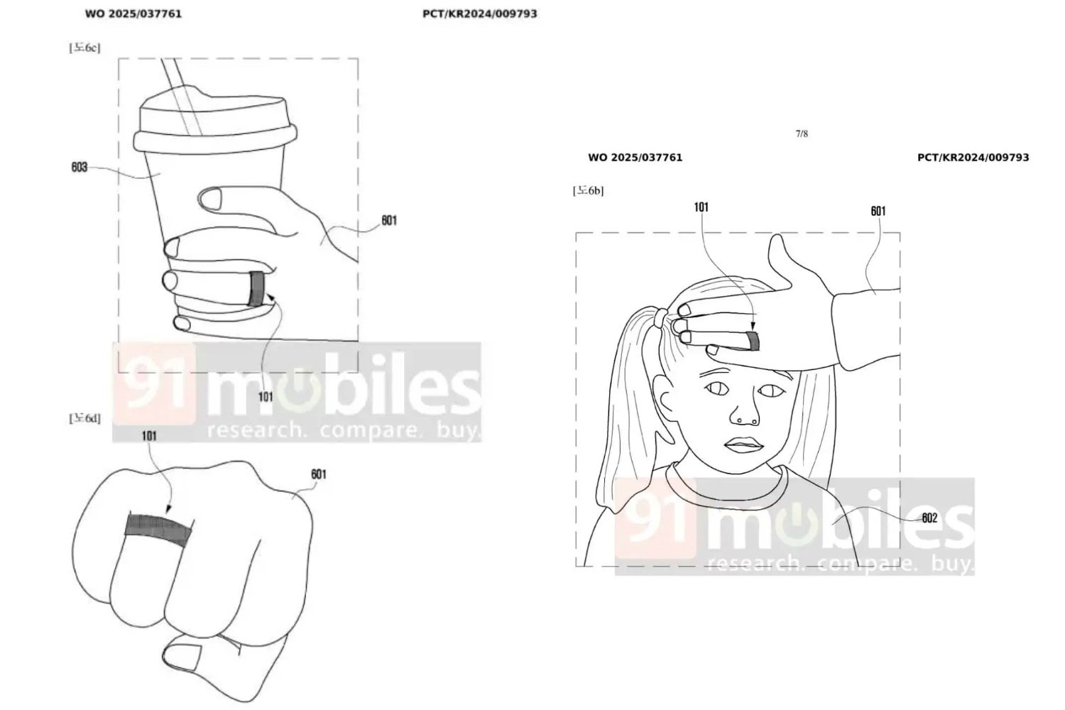 Samsung Brevet Galaxy Ring Temperature Capteur