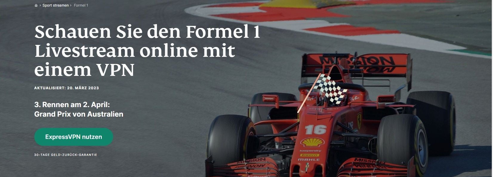 Alle Formel1Rennen kostenlos im Livestream ansehen Mit einem Klick!