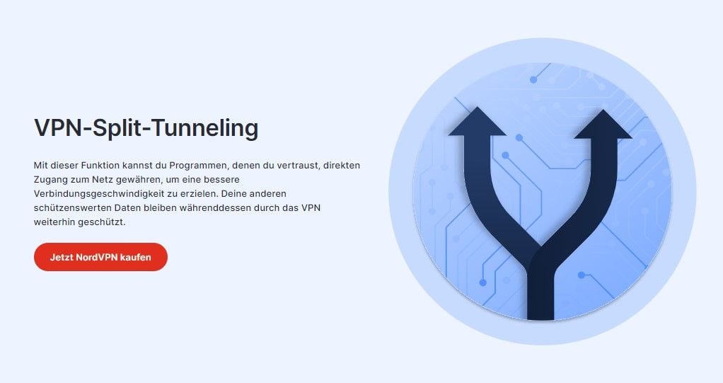 NordVPN Split-Tunneling VPN