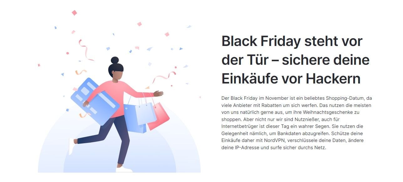 NordVPN Black Friday 2024 bestes VPN Rabatt Schutz Hacker