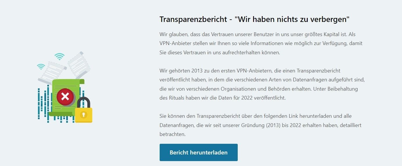 Hide.me No-Log-Politik Transparenzbericht