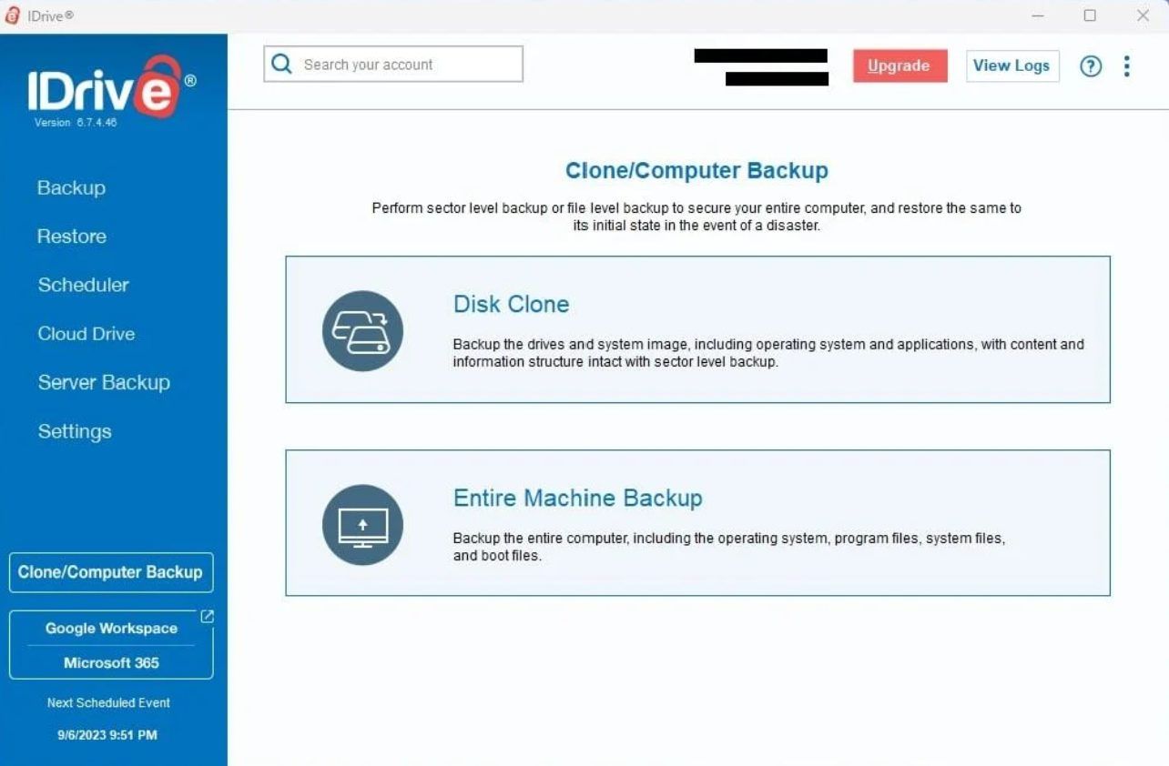 Idrive Klonen Backup Test Bewertung