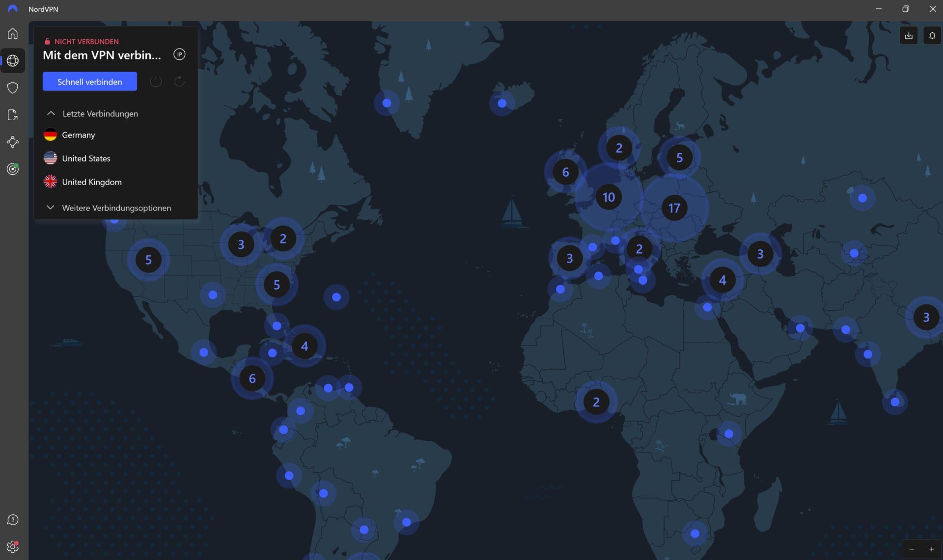 Nordvpn Bestes Vpn Deutsche Ip Benutzeroberfläche