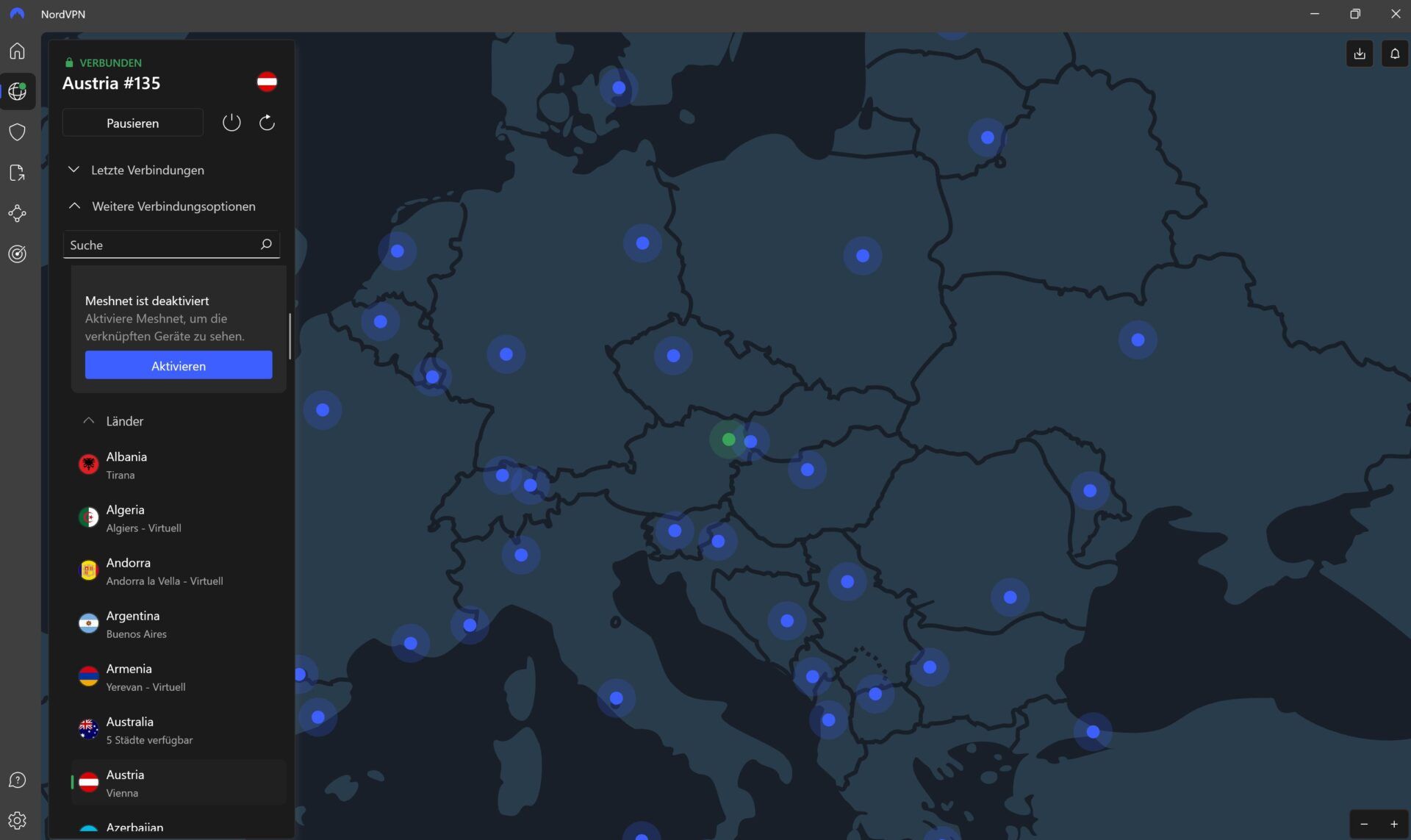 Nordvpn Bestes Vpn österreichische Ip Adresse Server