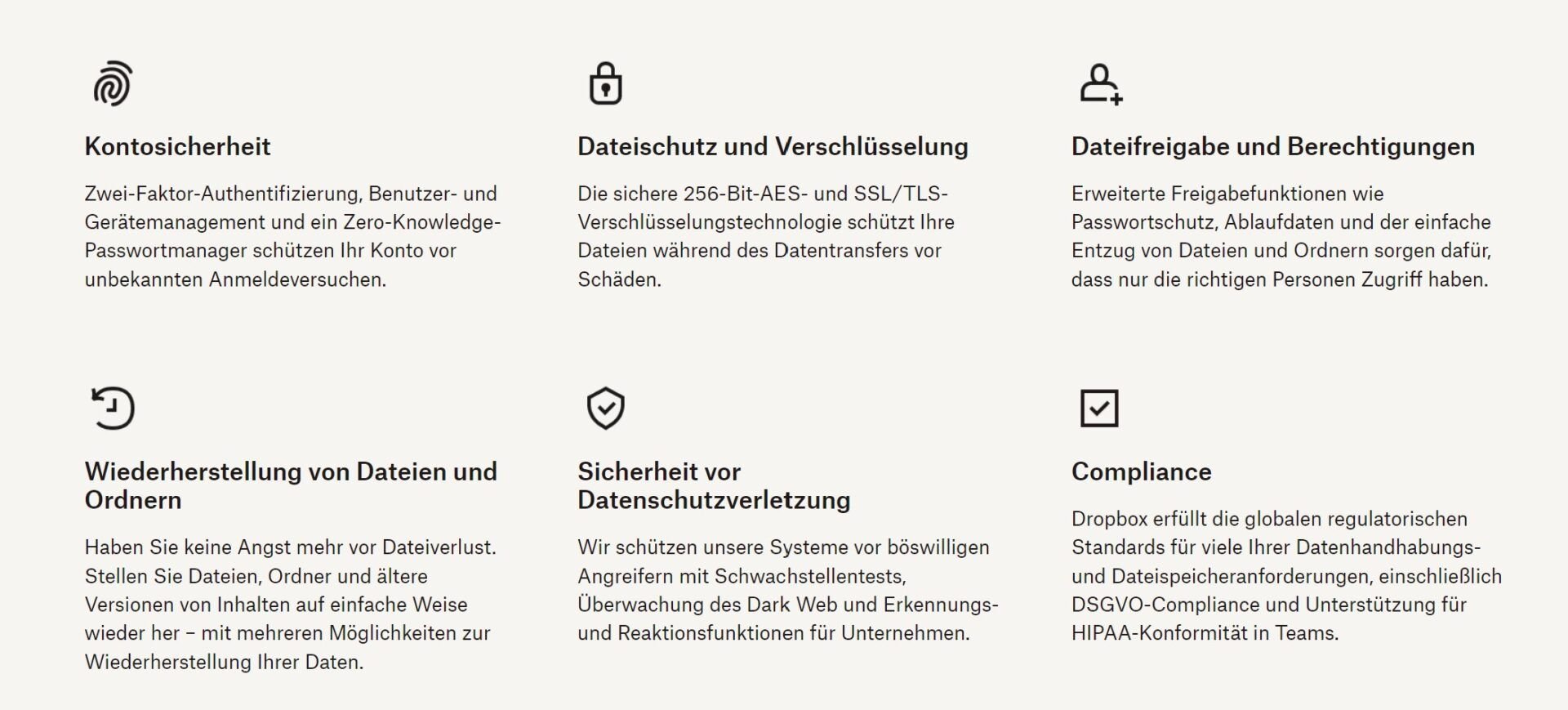 Dropbox Vs. Pcloud Sicherheit Schutz Dropbox