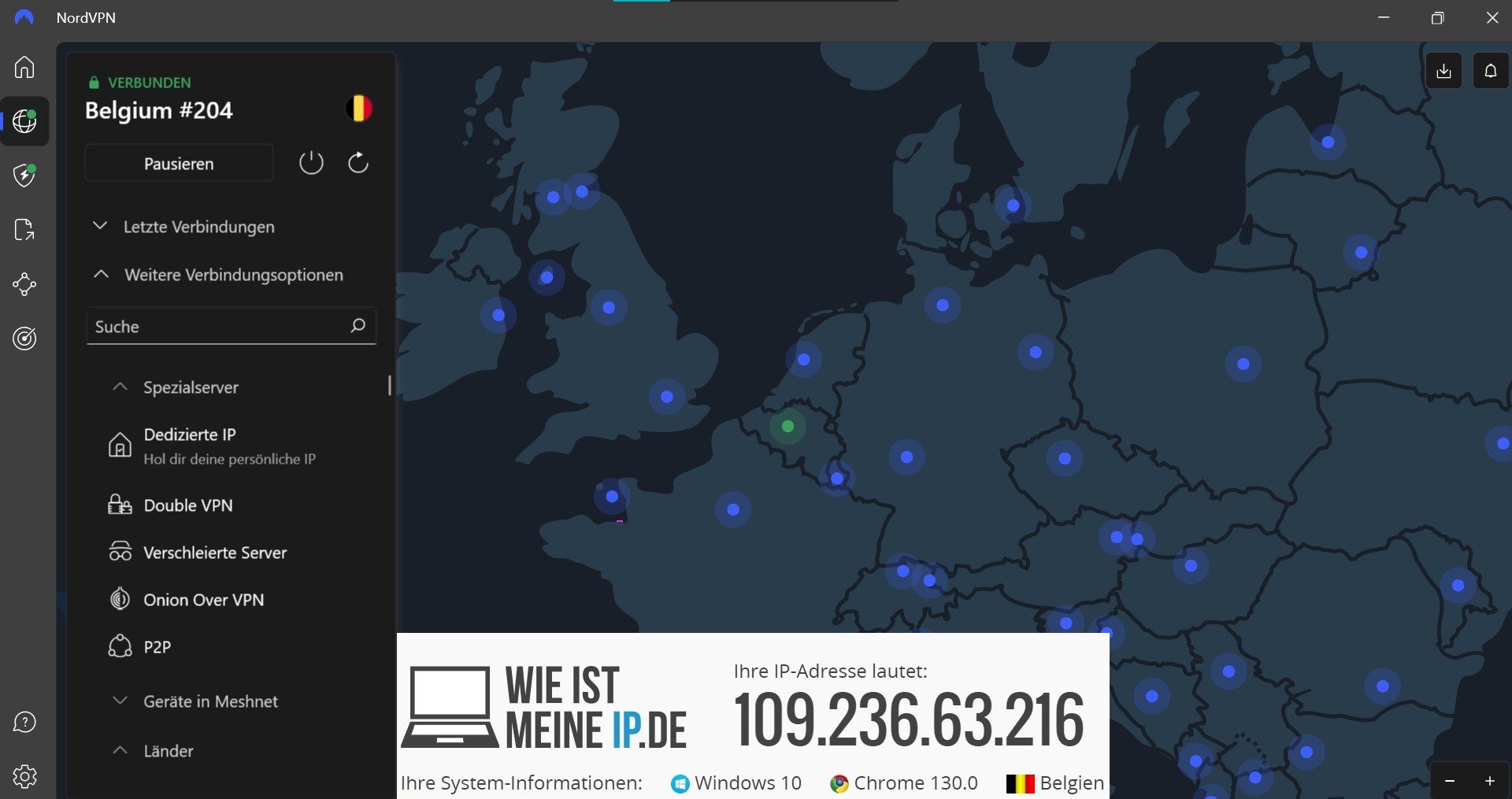 Beste Vpn Ip Adresse Belgien Nordvpn