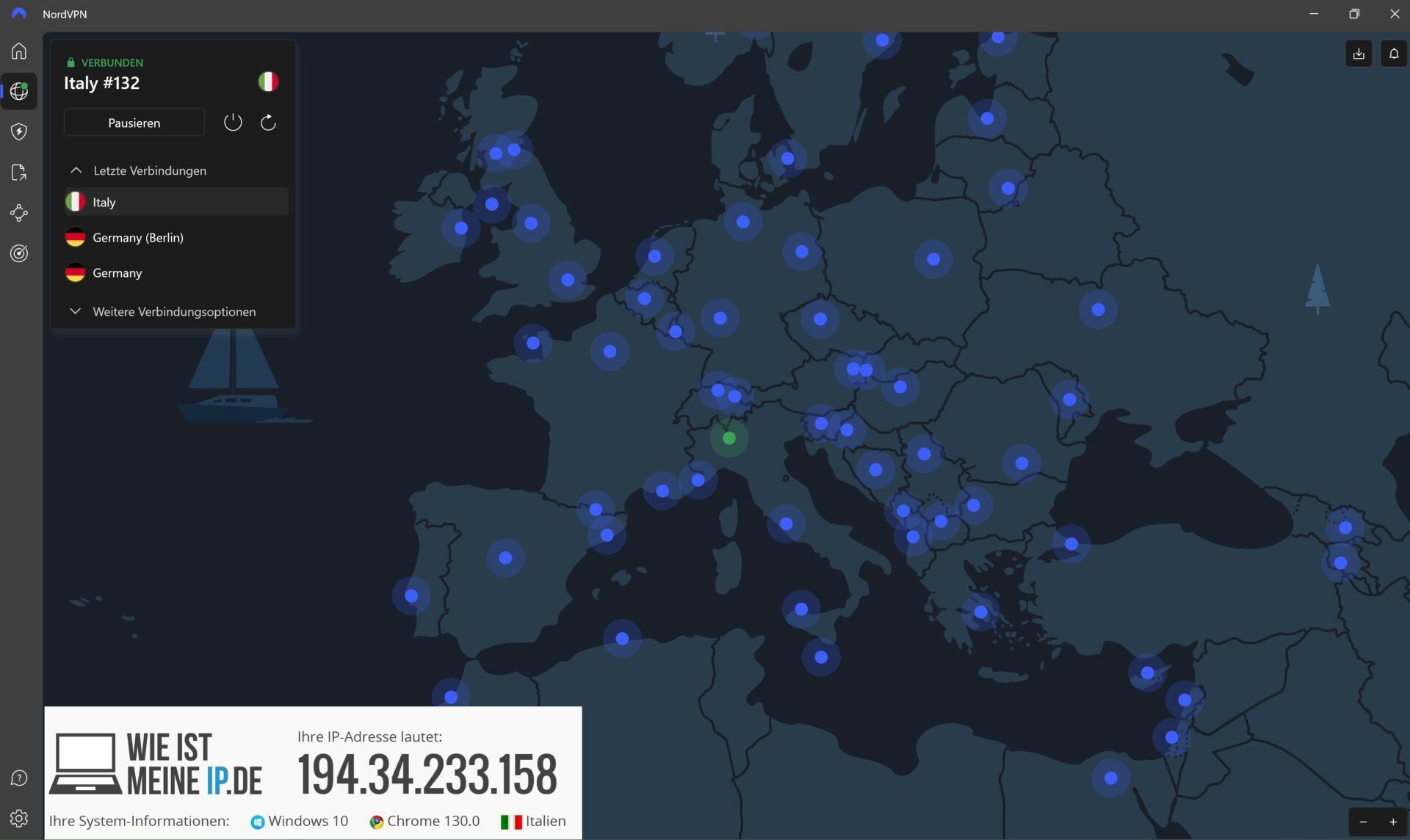 Beste Vpn Italien Ip Adresse ändern