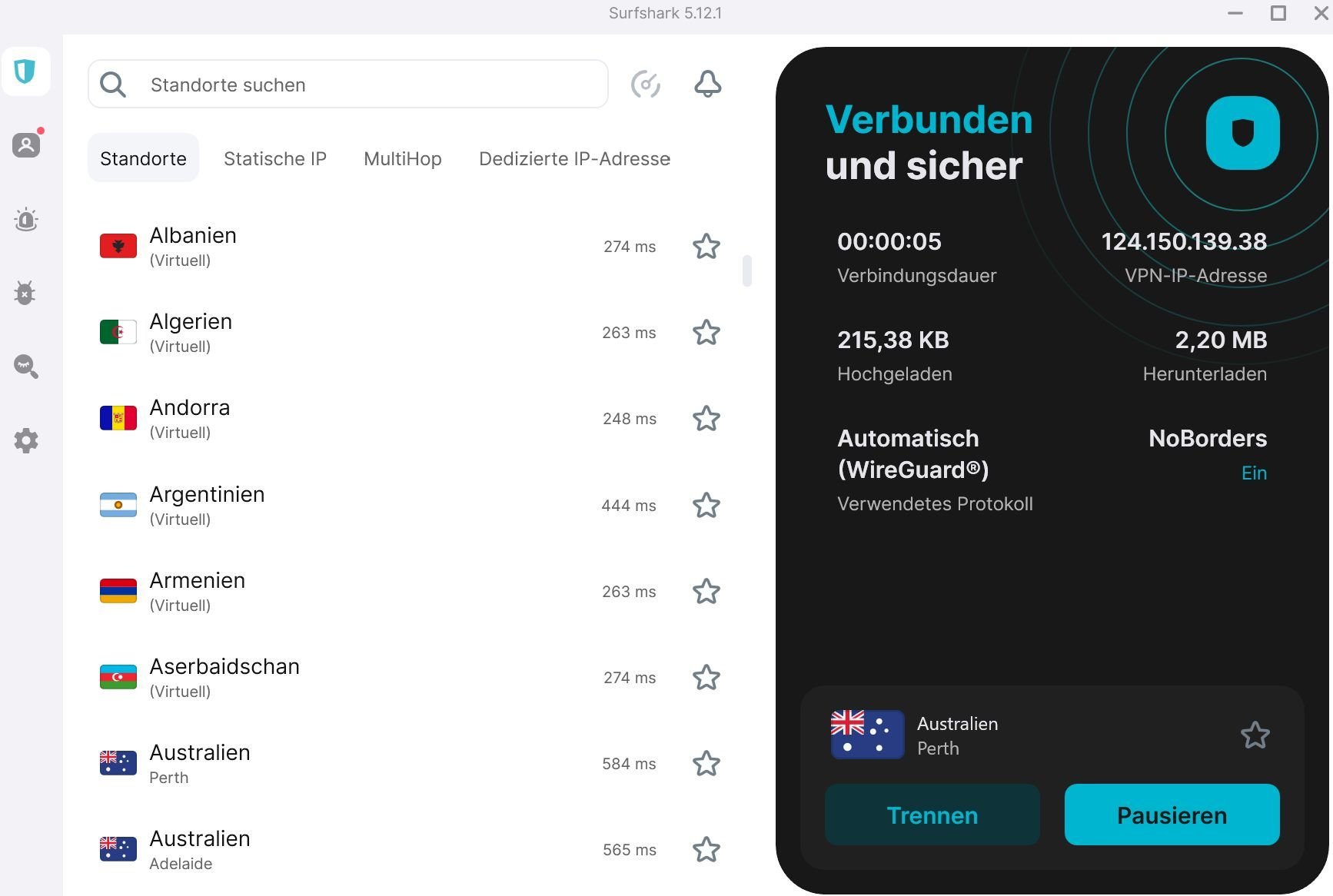 Surfshark Kostenlose Testphase Gratis Anwendung App