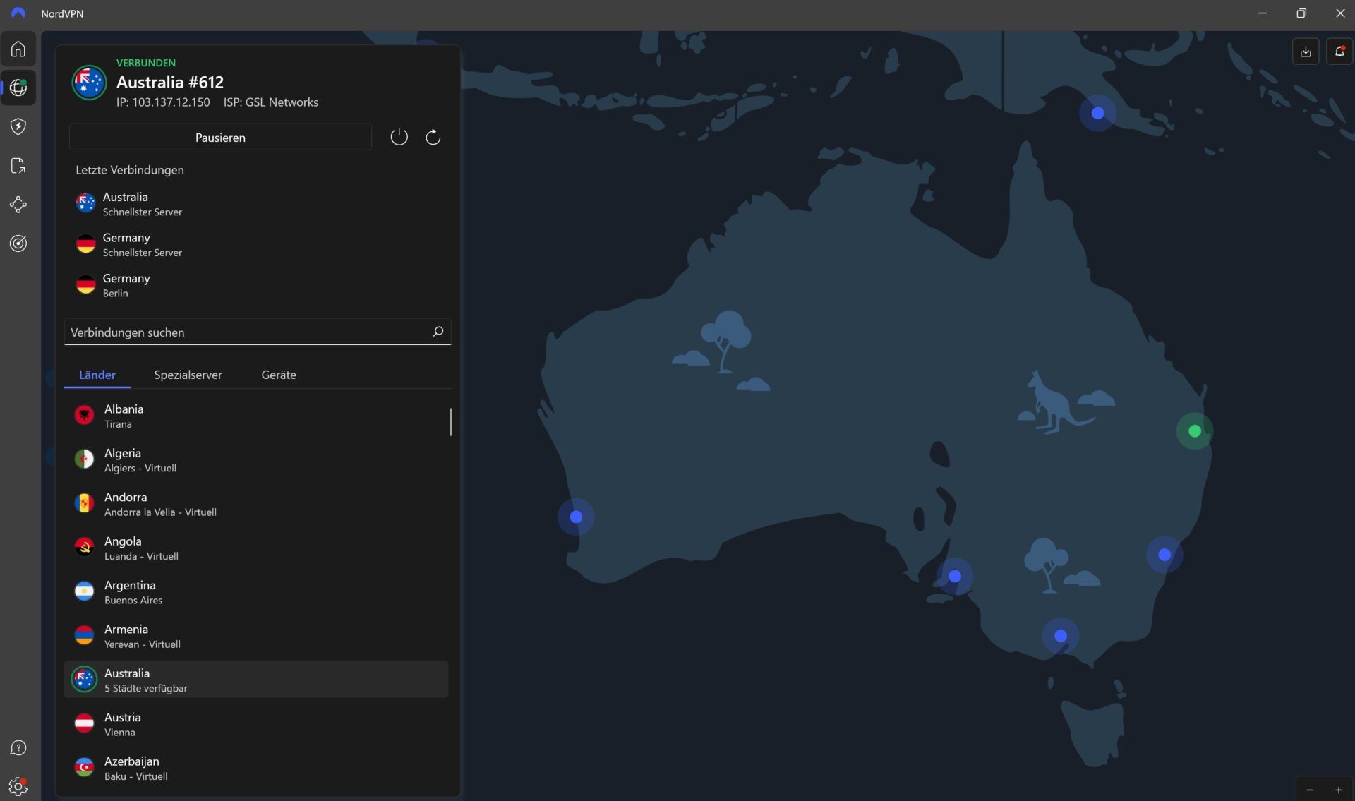 Beste Vpn Ip Australien Australische Ip Nordvpn Server