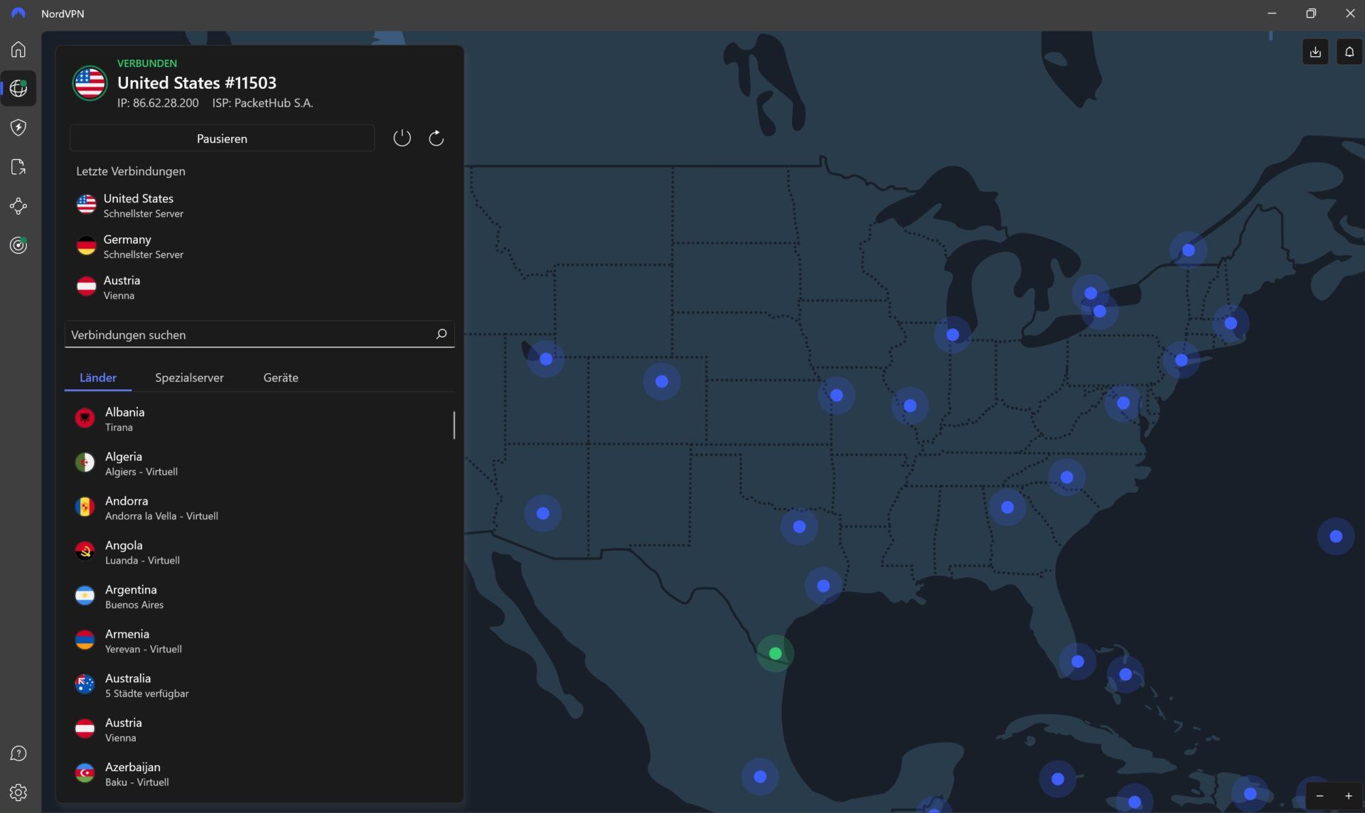 Beste Vpn Standort Fälschen Gps Spoofing Verschleiern Nordvpn Benutzeroberfläche Verbunden