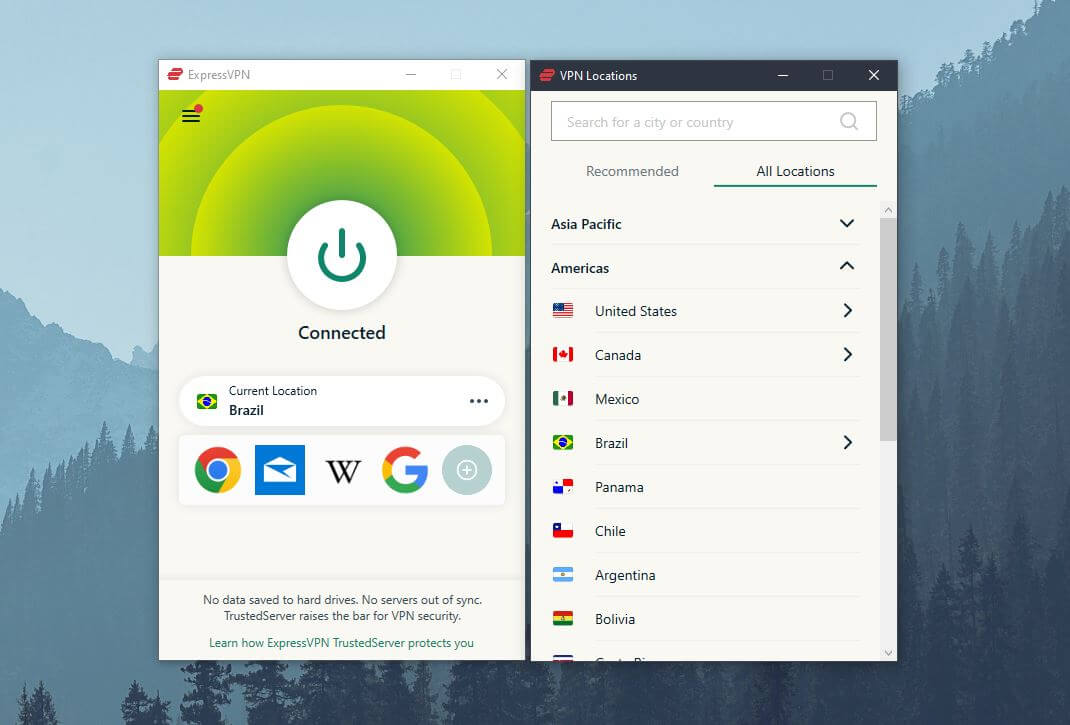 ExpressVPN Brazilian IP