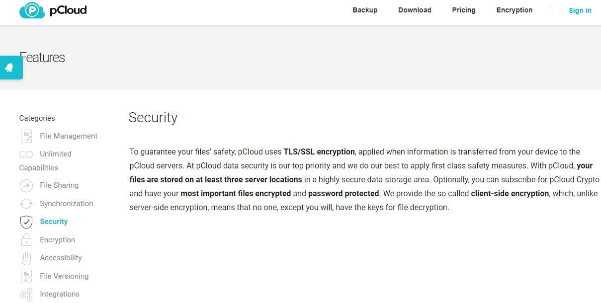 pCloud Security 2