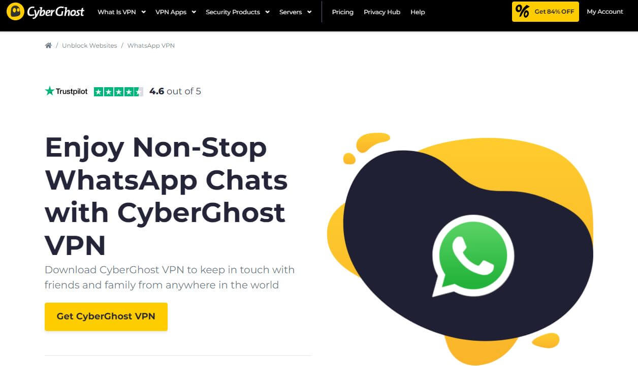 CyberGhost WhatsApp