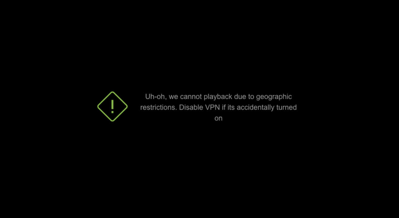 Error Message Hotstar Streaming