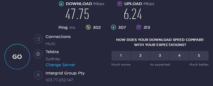 Mullvad VPN Australia Speed