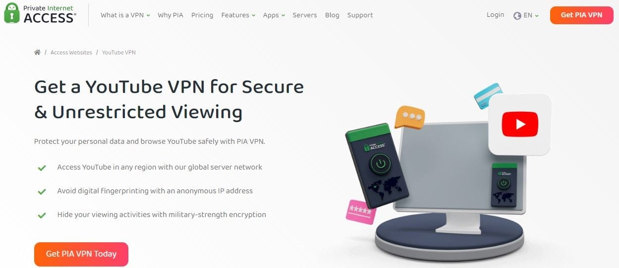 PIA VPN YouTube