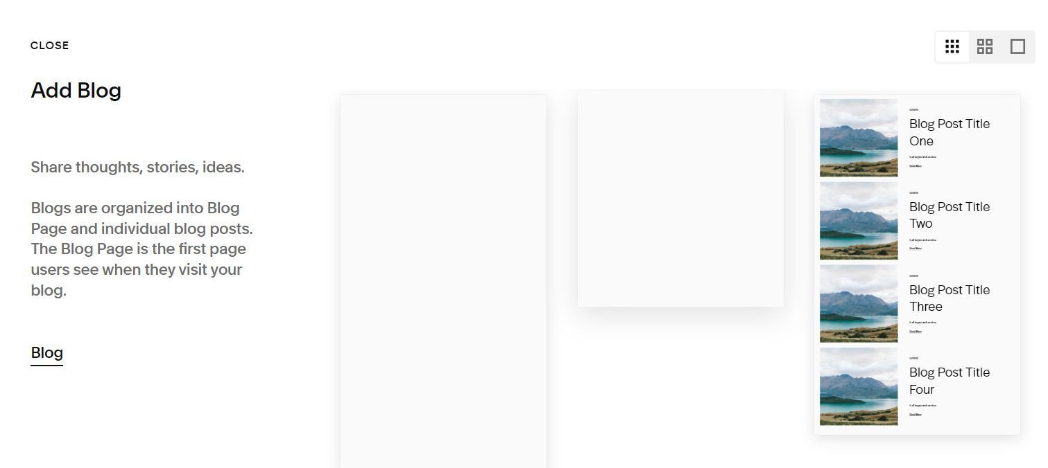 Choose Your Blog Page Template Squarespace