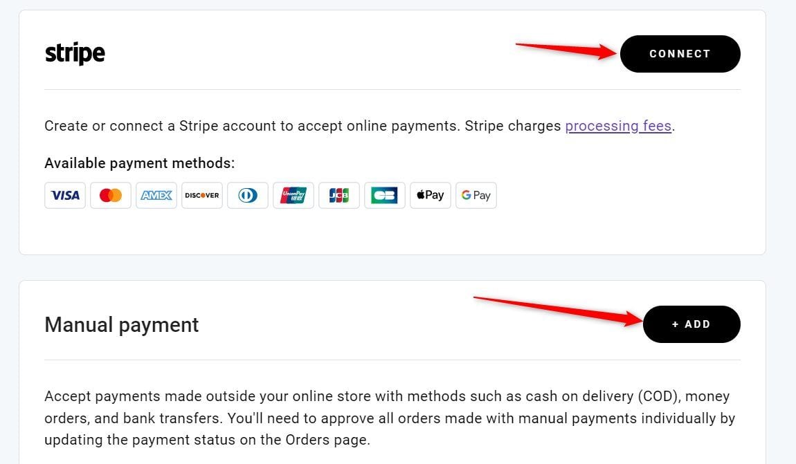 Store Payment Connect Hostinger Website Builder