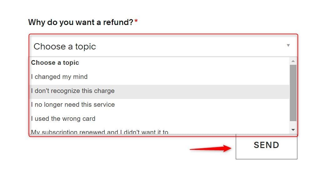 Squarespace Refund Request Choose A Reason