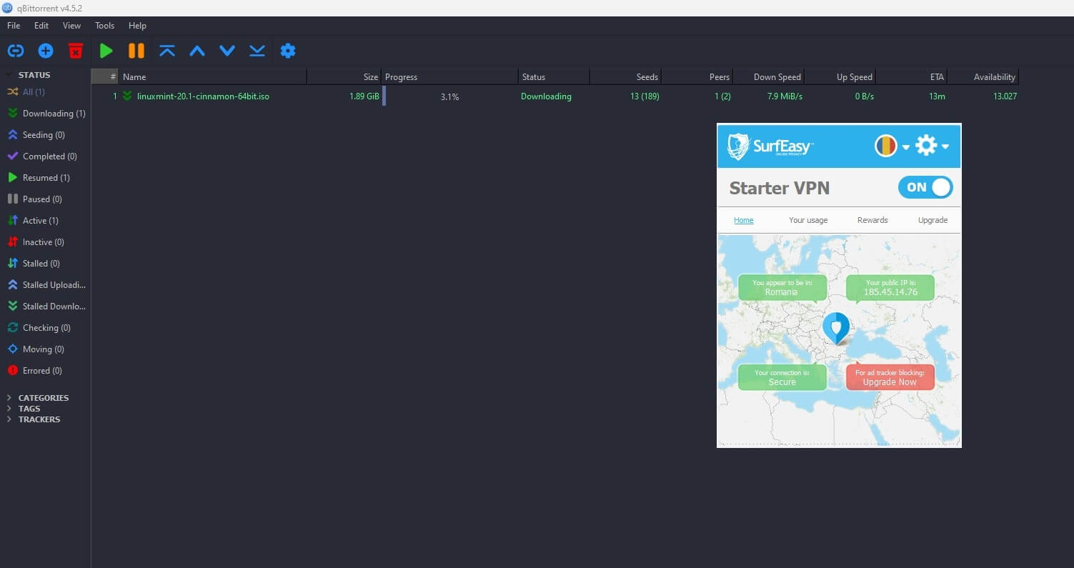 Surfeasy VPN P2P