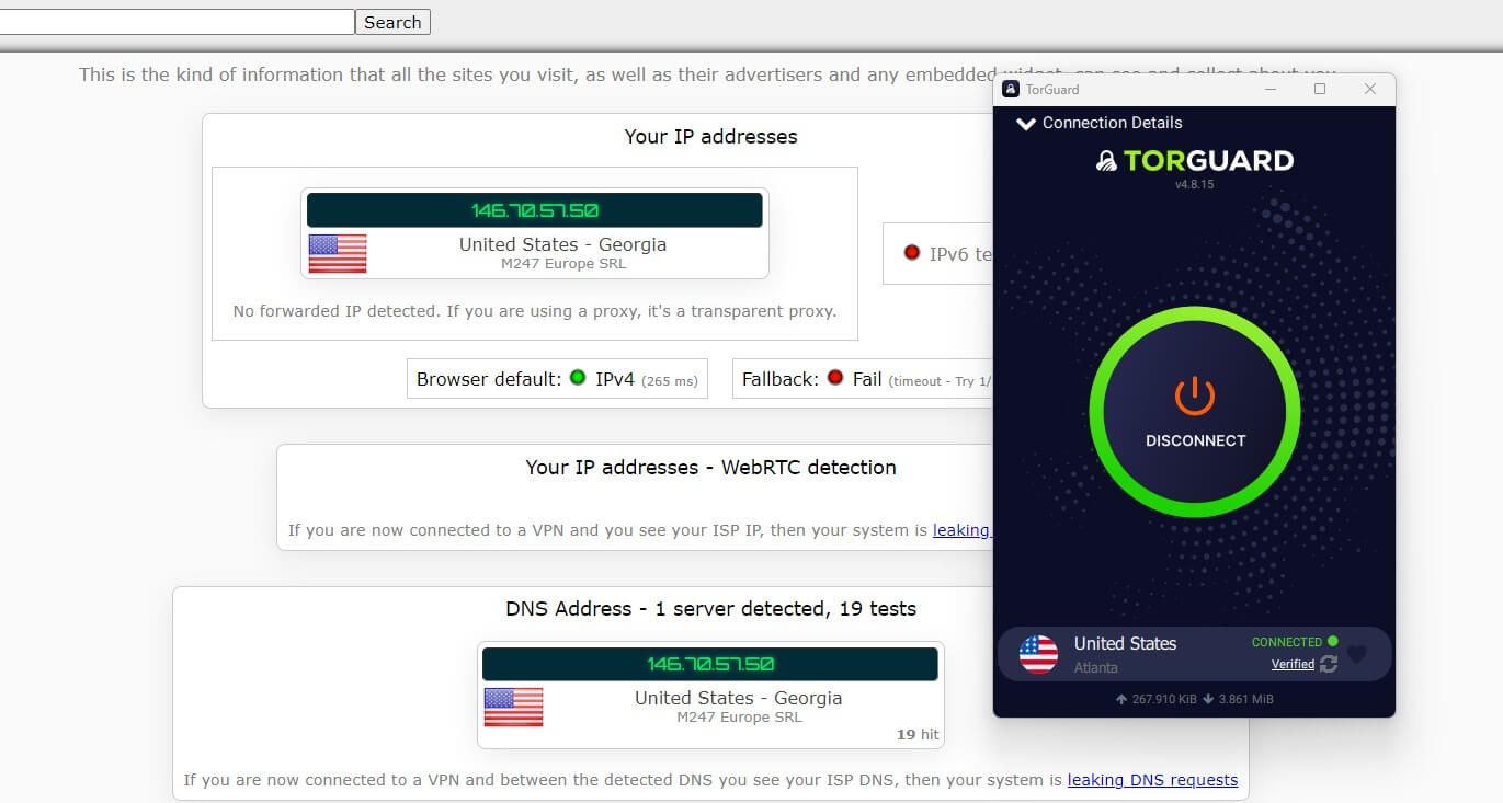 TorGuard IP Leak 1