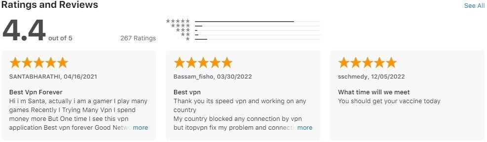 iTop VPN Apple Store