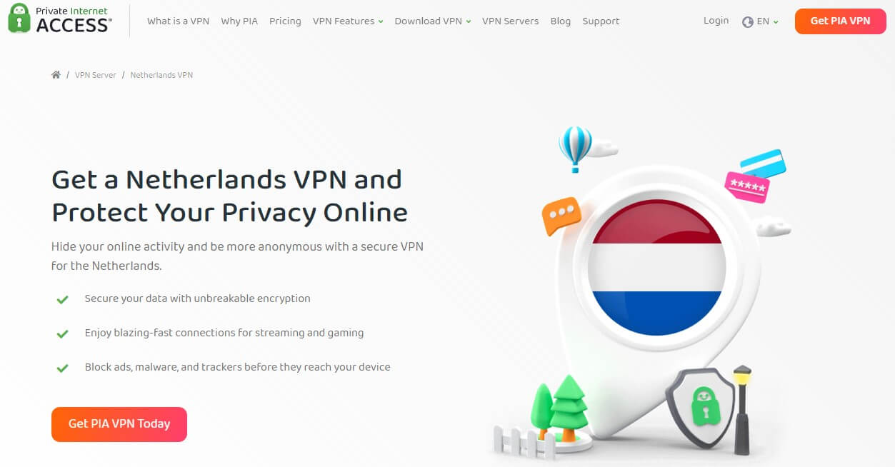 PIA VPN Netherlands