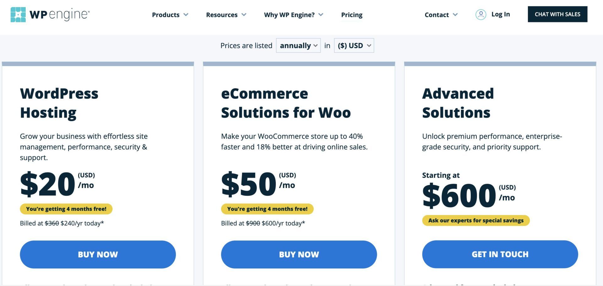 WP Engine Pricing