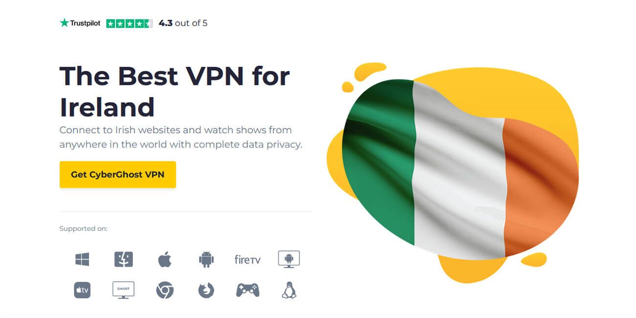 CyberGhost VPN Ireland