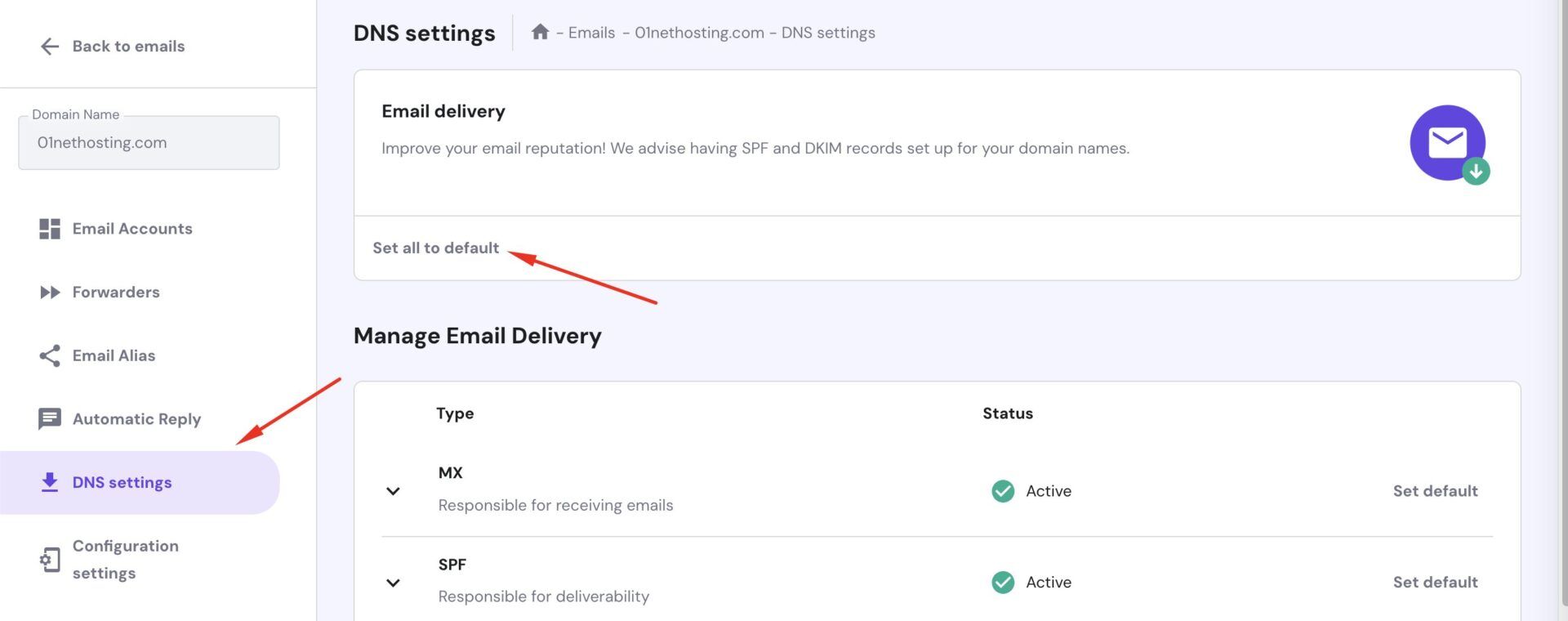 Hostinger DNS Settings - Email Delivery