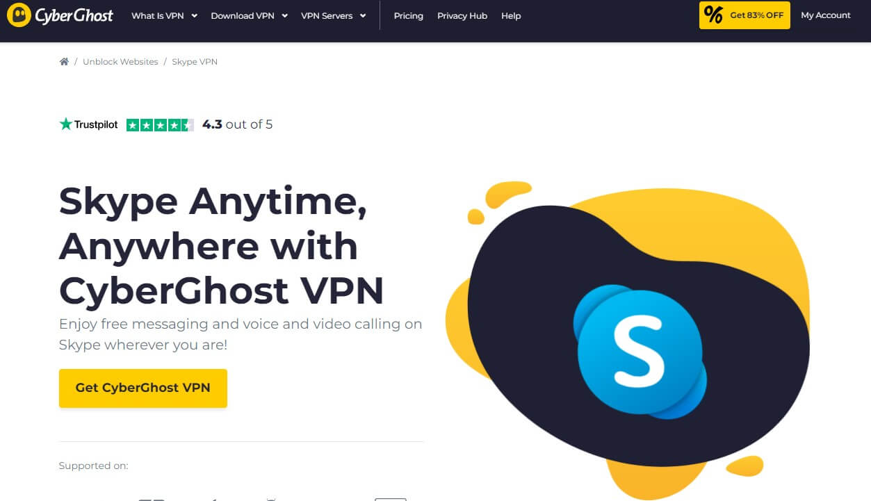 CyberGhost Skype