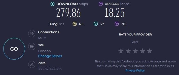 NordVPN UK Speed New