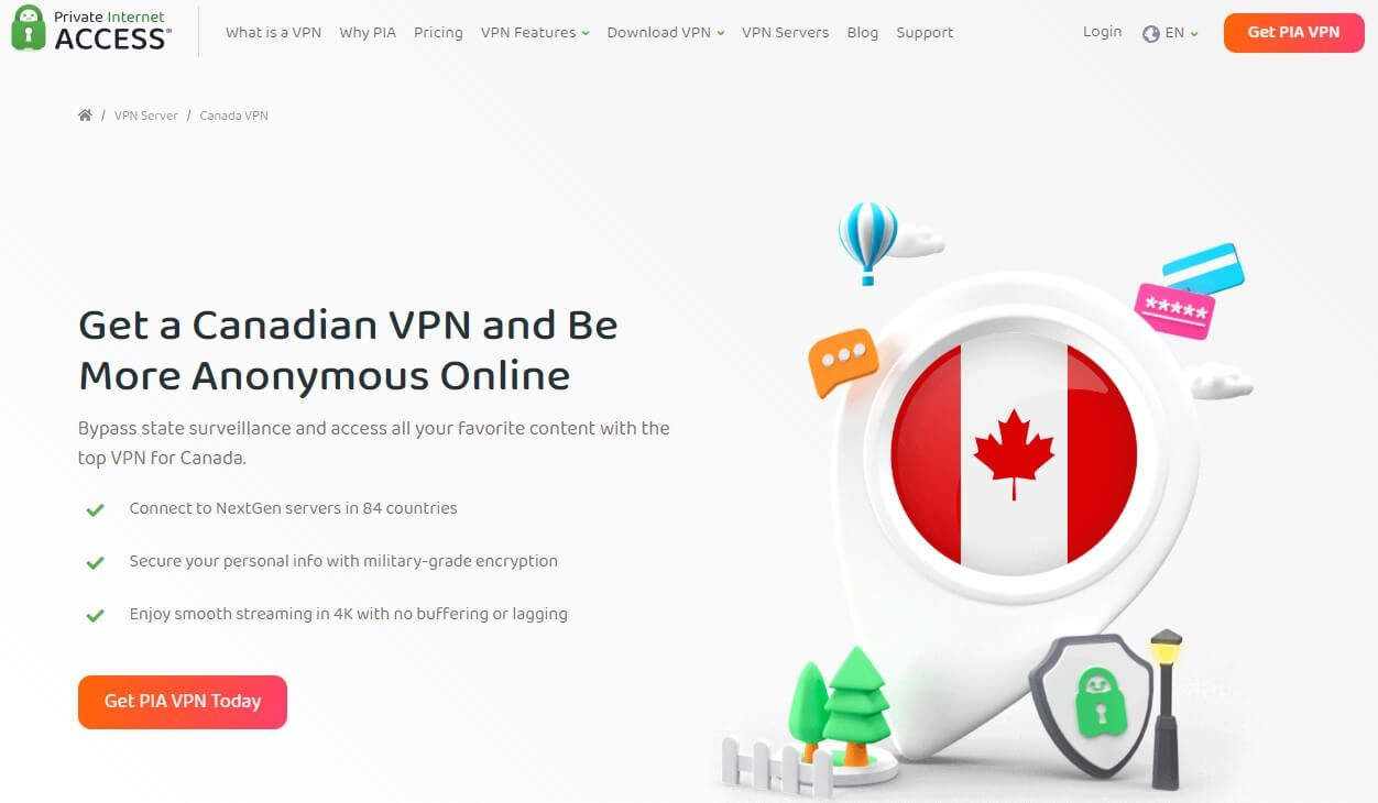 PIA VPN Canada