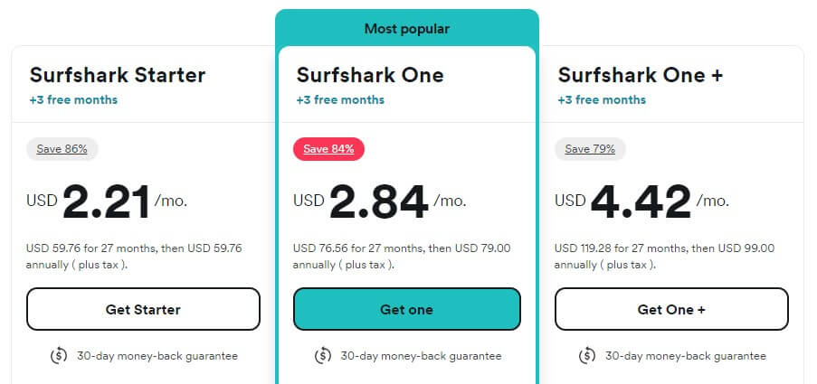 Surfshark 2 Year Pricing