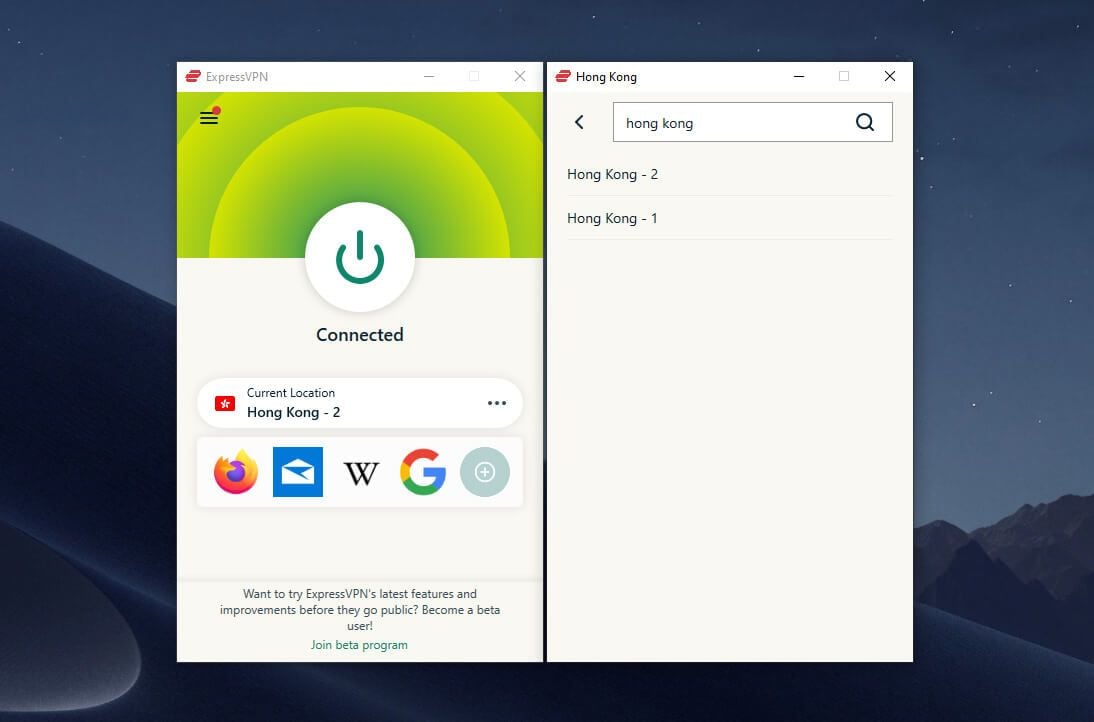 Hong Kong IP address ExpressVPN