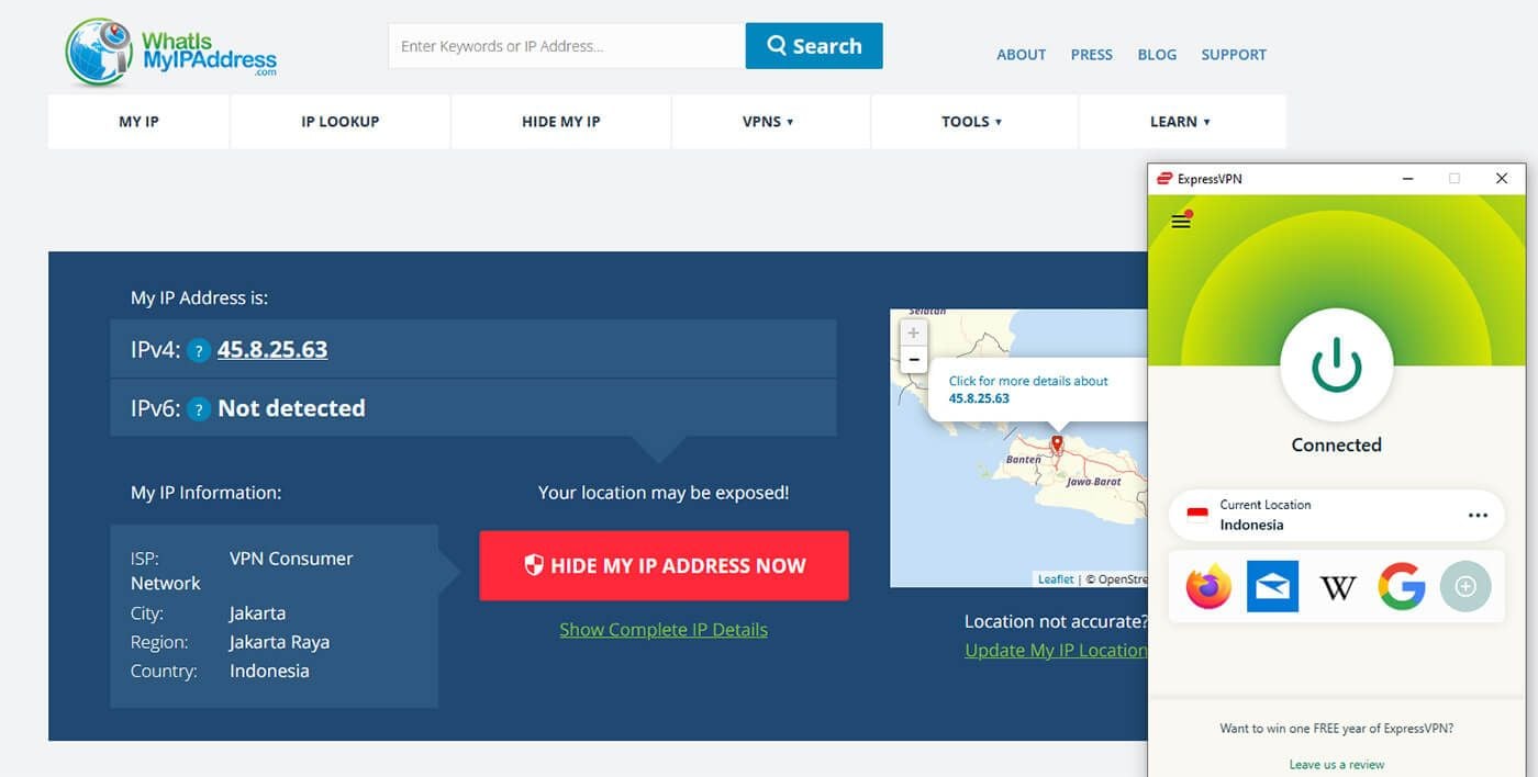 Indonesian IP Address ExpressVPN