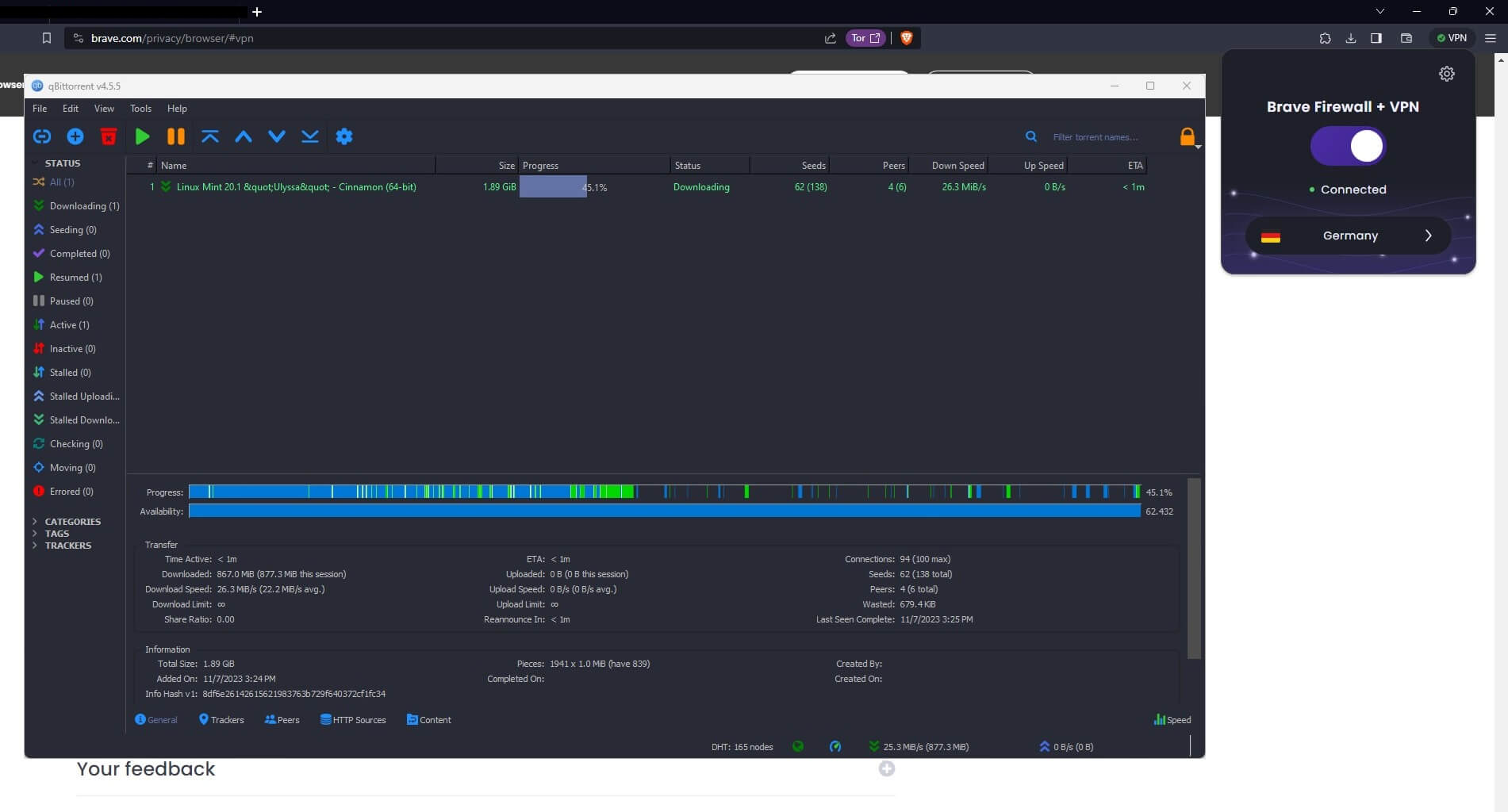 Brave VPN P2P