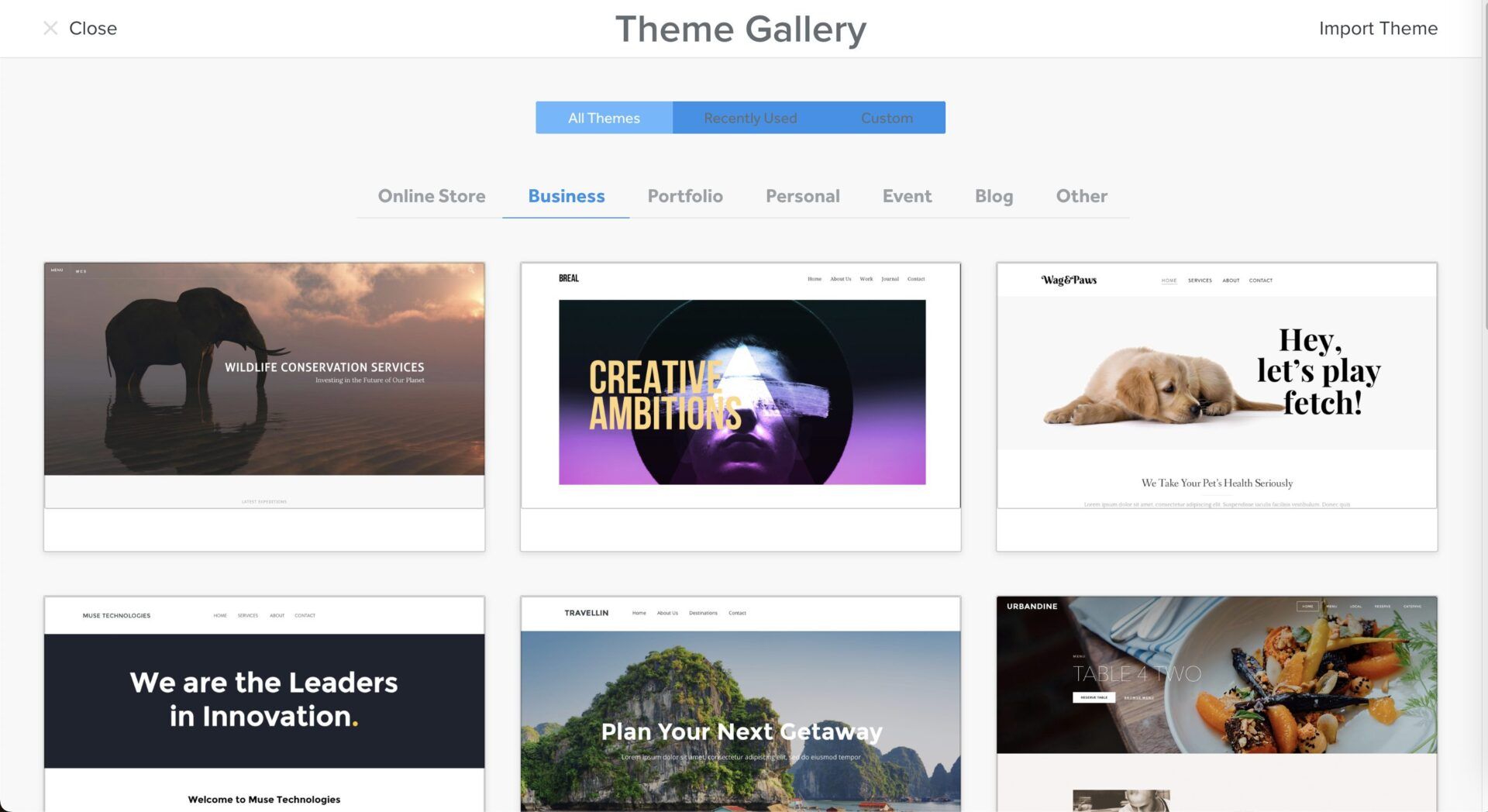 Weebly Themes