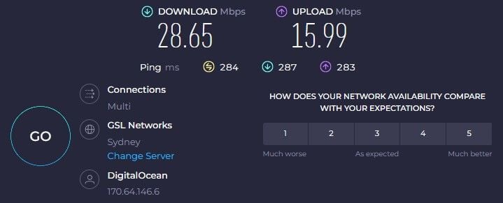 X-VPN Australia Speed