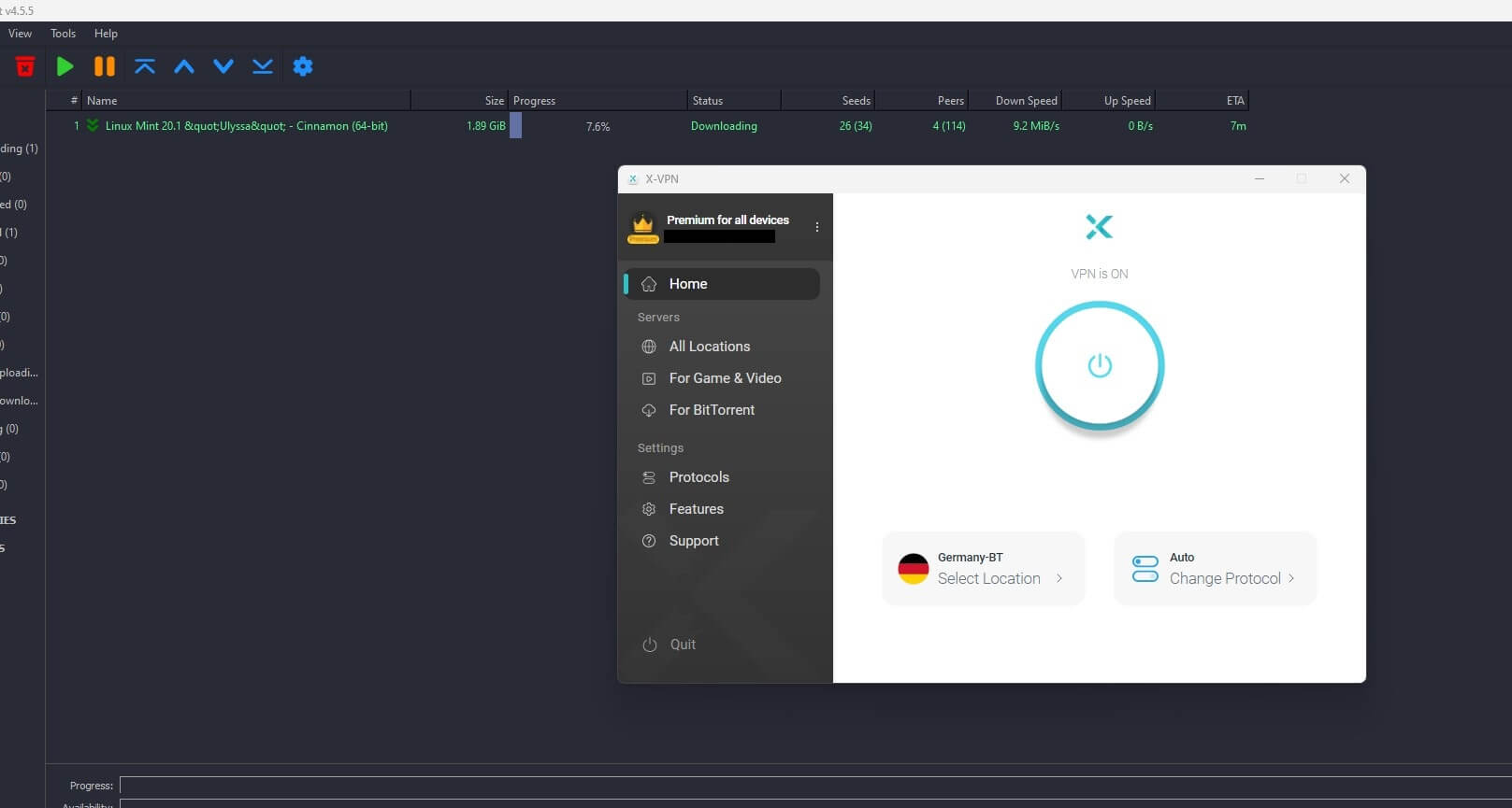 X-VPN P2P