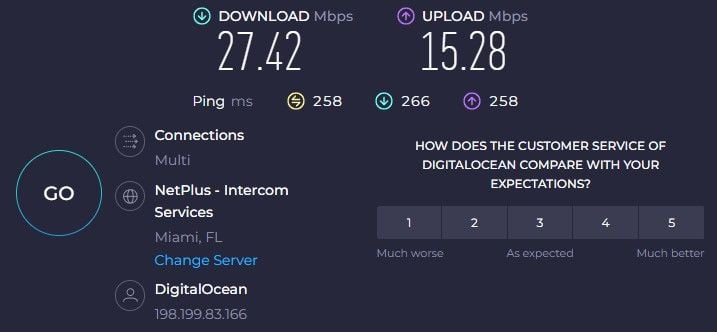 X-VPN US Speed