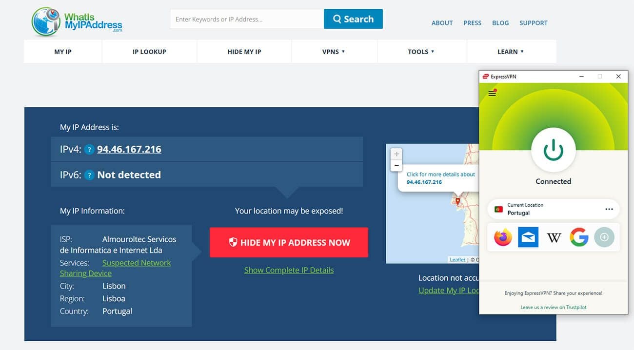 Get Portuguese Ip Address Expressvpn