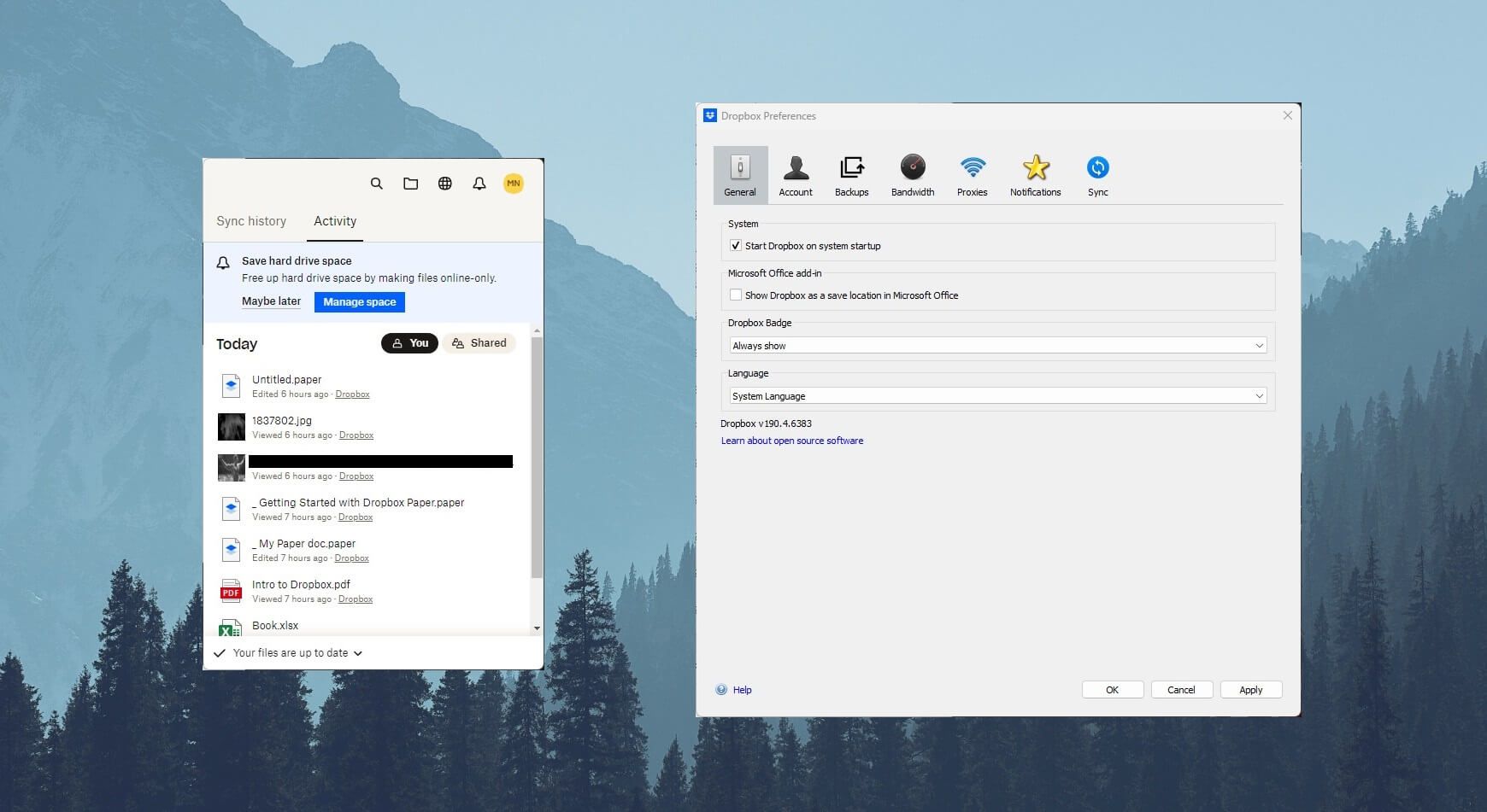 Dropbox Desktop App