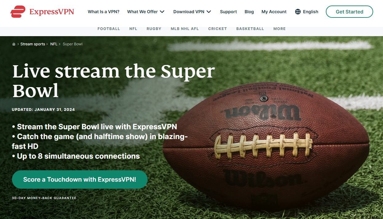 Expressvpn Super Bowl