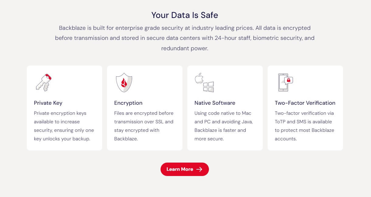 Backblaze Security