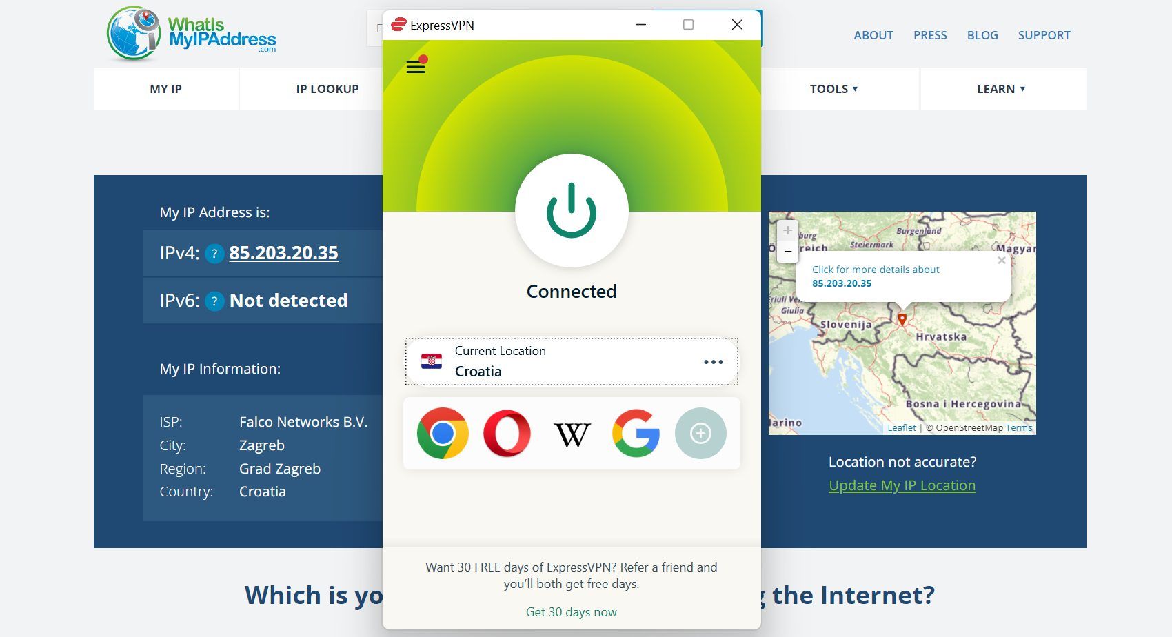 Croatia Ip Address Check