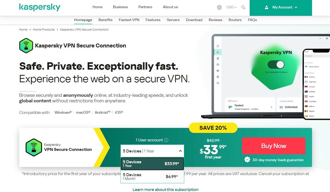 Kaspersky Vpn Price Update