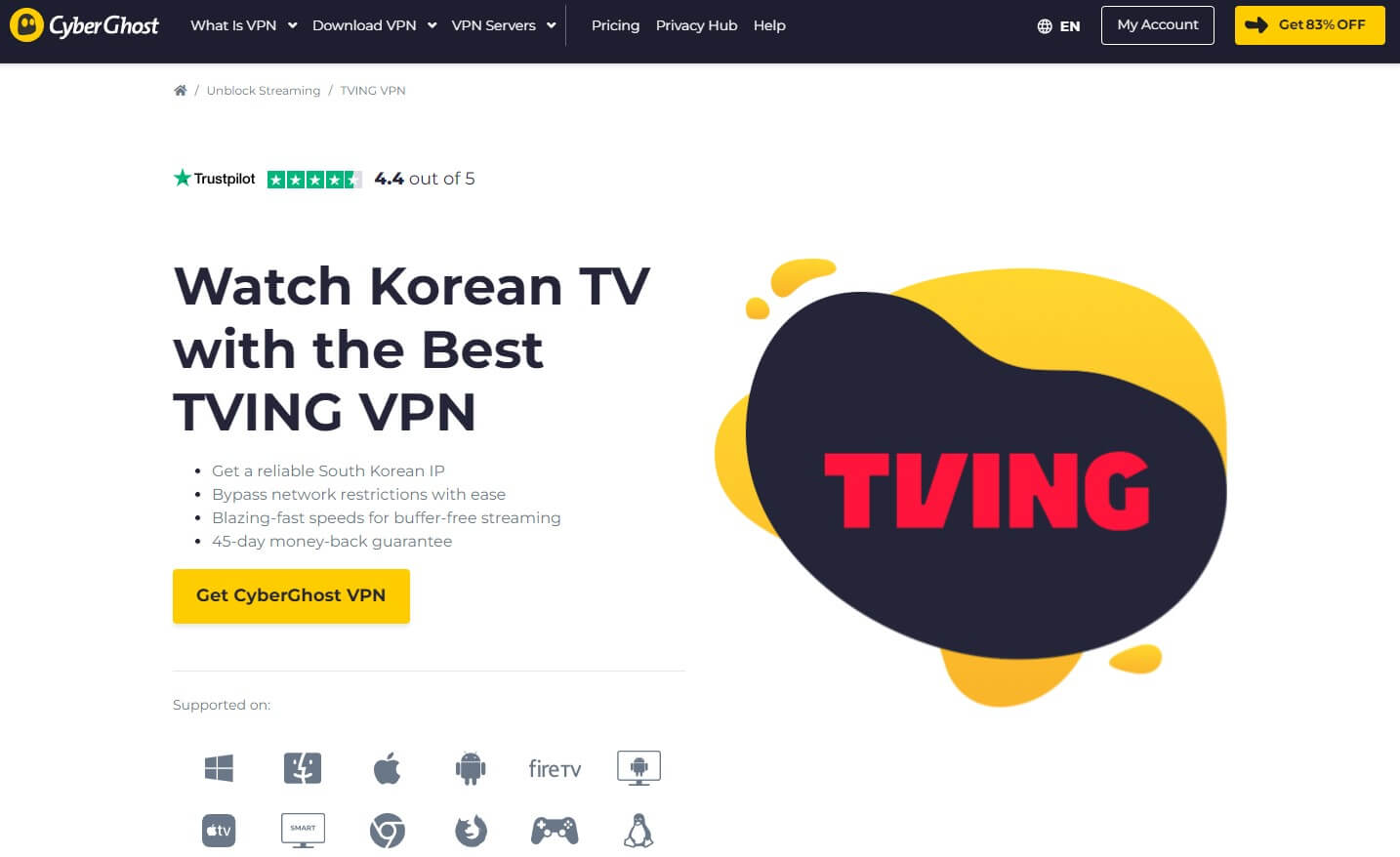 Cyberghost Korean Tv